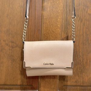 Nude Calvin Klein Crossbody Bag